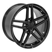 OE Wheels CV07 18x9.5 / 19x10 5x120.65 Gloss Black Staggered Wheel SET