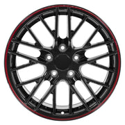 17x9.5 CV08A Gloss Black Redline - 5x120.65 +54ET