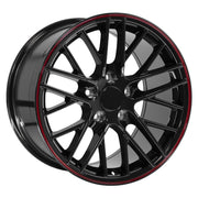 17x9.5 CV08A Gloss Black Redline - 5x120.65 +54ET