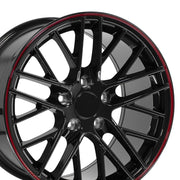 17x9.5 CV08A Gloss Black Redline - 5x120.65 +54ET