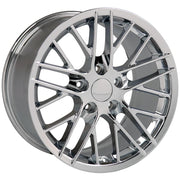Set(4) 17x9.5 &amp; 18x10.5 CV08A Chrome - 5x120.65 +54ET