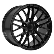 OE Wheels CV08 17x9.5 / 18x10.5 5x120.65 Satin Black Staggered Wheel SET