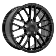 Set(4) 18x8.5 &amp; 18x10.5 CV08B Satin Black - 5x120.65 +56ET