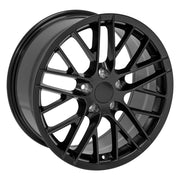Set(4) 18x8.5 &amp; 19x10 CV08B Satin Black - 5x120.65 +56ET