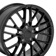 Set(4) 18x8.5 &amp; 19x10 CV08B Satin Black - 5x120.65 +56ET