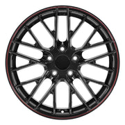 OE Wheels CV08 18x8.5 5x120.65 Gloss Black Redline Wheels 245-40-18 Ironman iMove GEN 3 Tires SET