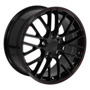 OE Wheels CV08 18x8.5 5x120.65 Gloss Black Redline Wheels 245-40-18 Ironman iMove GEN 3 Tires SET