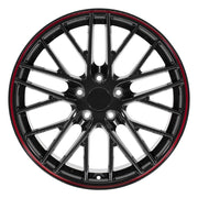 Set(4) 18x8.5 &amp; 19x10 CV08B Gloss Black Redline - 5x120.65 +56ET