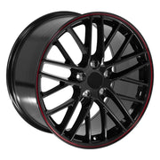 19x10 CV08B Gloss Black Redline - 5x120.65 +79ET