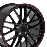 19x10 CV08B Gloss Black Redline - 5x120.65 +79ET