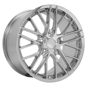 OE Wheels CV08 18x8.5 / 19x10 5x120.65 Chrome Staggered Wheel SET