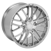 OE Wheels CV08 18x8.5 / 19x10 5x120.65 Chrome Staggered Wheel SET