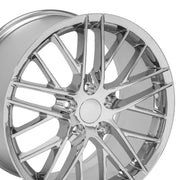 OE Wheels CV08 18x8.5 / 19x10 5x120.65 Chrome Staggered Wheel SET