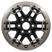 17x8 CV12 Gloss Black Machined with Argent Metallic Trim Ring - 6x139.7 +24ET