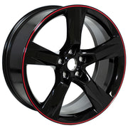 20x8.5 CV16 Gloss Black Redline - 5x120 +25ET