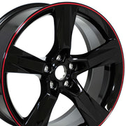 20x8.5 CV16 Gloss Black Redline - 5x120 +25ET