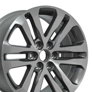 Set(4) 18x8.5 CV18 Gloss Gunmetal Machined - 6x120 +33ET