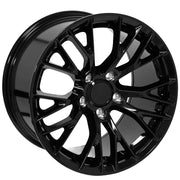 Set(4) 17x9.5 &amp; 18x10.5 CV22 Gloss Black - 5x120.65 +54ET
