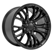 Set(4) 17x9.5 &amp; 18x10.5 CV22 Satin Black - 5x120.65 +54ET