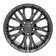 OE Wheels CV22 17x9.5 / 18x10.5 5x120.65 Gloss Gunmetal Staggered Wheel SET