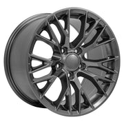 OE Wheels CV22 17x9.5 / 18x10.5 5x120.65 Gloss Gunmetal Staggered Wheel SET