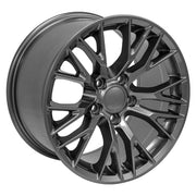OE Wheels CV22 17x9.5 / 18x10.5 5x120.65 Gloss Gunmetal Staggered Wheel SET