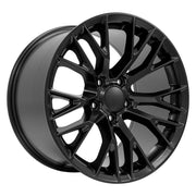 OE Wheels CV22 18x8.5 / 18x10.5 5x120.65 Satin Black Staggered Wheel SET