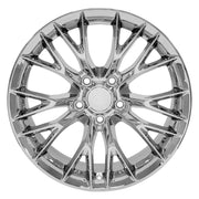 OE Wheels CV22 18x8.5 / 18x10.5 5x120.65 Chrome Staggered Wheel SET