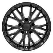 OE Wheels CV22 18x8.5 / 19x10 5x120.65 Satin Black Staggered Wheel SET