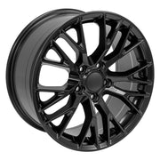 Set(4) 18x8.5 &amp; 19x10 CV22B Satin Black - 5x120.65 +56ET