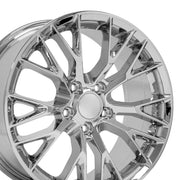 Set(4) 18x8.5 &amp; 19x10 CV22B Chrome - 5x120.65 +56ET
