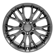 OE Wheels CV22 18x8.5 / 19x10 5x120.65 Gloss Gunmetal Staggered Wheel SET