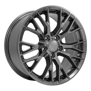 OE Wheels CV22 18x8.5 / 19x10 5x120.65 Gloss Gunmetal Staggered Wheel SET