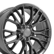 OE Wheels CV22 18x8.5 / 19x10 5x120.65 Gloss Gunmetal Staggered Wheel SET