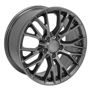 OE Wheels CV22 18x8.5 5x120.65 Gloss Gunmetal Wheels 245-40-18 Ironman iMove GEN 2 Tires SET