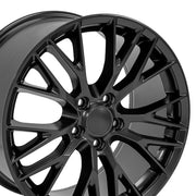 Set(4) 18x8.5 &amp; 19x10 CV22B Satin Black - 5x120.65 +56ET