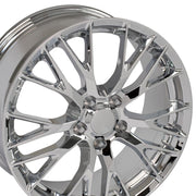 Set(4) 19x8.5 &amp; 20x10 CV22C Chrome - 5x120.65 +56ET