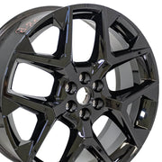 Set(4) 22x8.5 CV24 Gloss Black - 6x120 +50ET