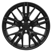 Set(4) 20x8.5 CV25 Satin Black - 5x120 +25ET with 245/45r20 Sailun Atrezzo SVA2 Tires &amp; TPMS