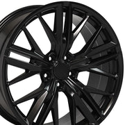 Set(4) 20x8.5 CV25 Satin Black - 5x120 +35ET