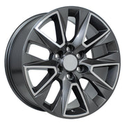 Set(4) 20x9 CV26 Gloss Gunmetal Machined - 6x139.7 +28ET with 275/55r20 Sailun TerraMax RT Tires &amp; TPMS