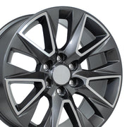 Set(4) 20x9 CV26 Gloss Gunmetal Machined - 6x139.7 +28ET