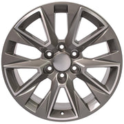OE Wheels CV26 20x9 6x139.7 28et Gloss Silver Machined Wheel SET