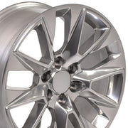 OE Wheels CV26 20x9 6x139.7 28et Polished Wheel SET