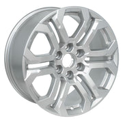 Set(4) 20x9 CV28 Gloss Silver - 6x139.7 +28ET with 275/55r20 Bridgestone Dueler Alenza HL Plus Tires