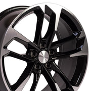 OE Wheels CV29 20x8.5 5x120 25et Gloss Black Machined Wheel SET