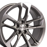 Set(4) 20x8.5 &amp; 20x9.5 CV29 Gloss Gunmetal Machined - 5x120 +25ET