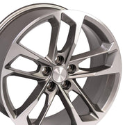 Set(4) 20x8.5 CV29 Gloss Gunmetal Machined - 5x120 +25ET