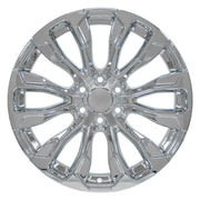 Set(4) 22x9 CV30 Chrome - 6x139.7 +28ET with 285/45r22 Goodyear Eagle Touring Tires &amp; TPMS