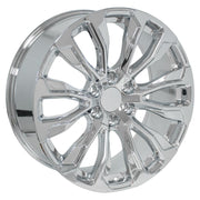 Set(4) 22x9 CV30 Chrome - 6x139.7 +28ET with 285/45r22 Goodyear Eagle Touring Tires